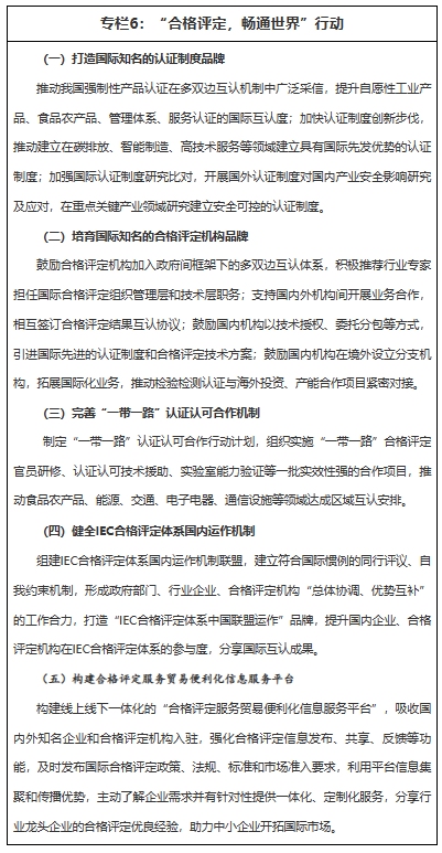 “合格评定,畅通世界”行动